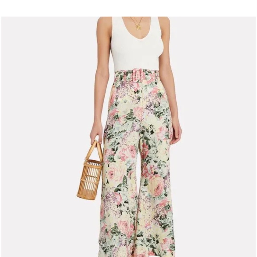 Faithfull the Brand Floral Wide-Leg Pants